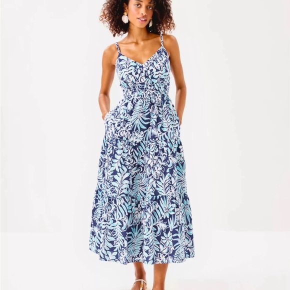 Lilly Pulitzer Zanna Midi Dress Size 10 NWT - Picture 8 of 10